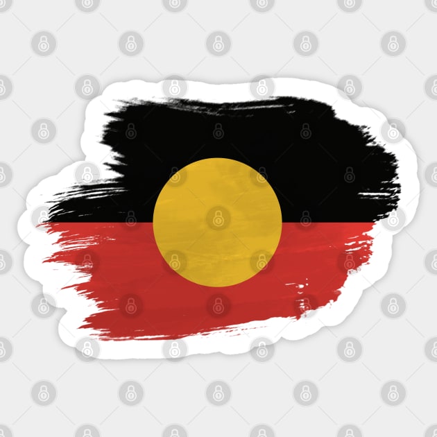 Aboriginal Flag Sticker by CF.LAB.DESIGN